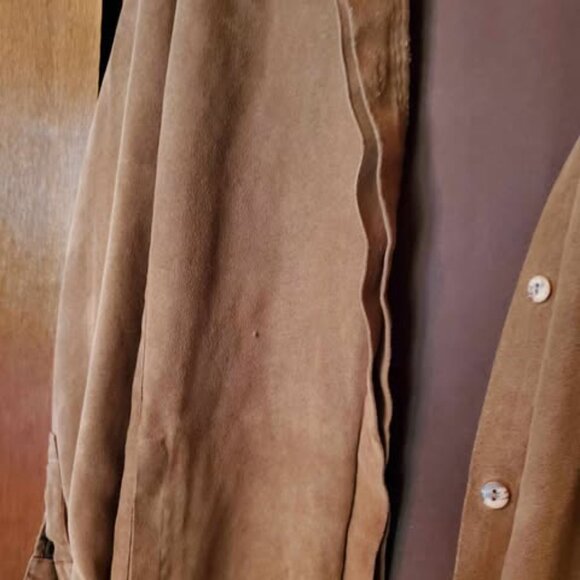 Vintage Cotton Ginny Suede-Like Jacket c 1990s – Plus Size Small - Picture 12 of 12